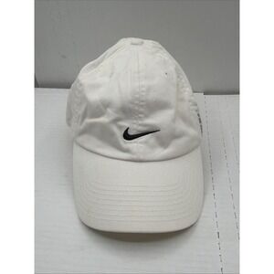 Vintage Nike Strapback Hat Cap Adult White Classic Logo Men's